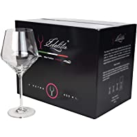 EDELITA Copas de Vino Tipo Borgoña- 450 ml- Juego de 6- Copas Especiales para Vino Tinto- sin Plomo- Copas para Vino…